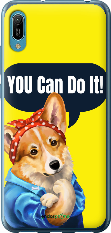 Силіконовий чехол чехол с корги You Can Do It для Huawei Y6 2019 - 6184u-1666 изображение 