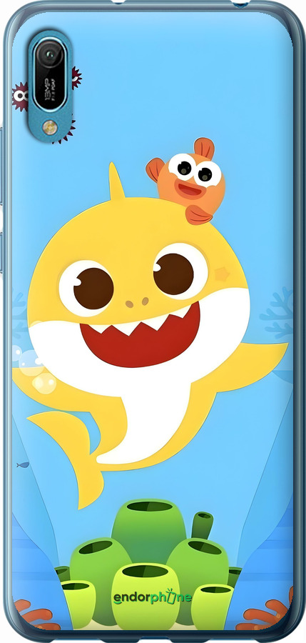 2D пластиковый чехол Бейби Шарк для Huawei Y6 2019 - 6303t-1666 изображение 