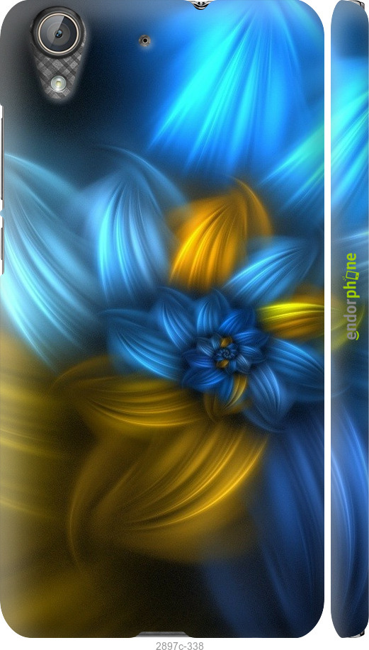

3D пластиковий матовий чохол "Візерунок 46" для Huawei Y6 II, Синій