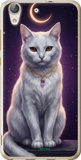 Силиконовый чехол Mystic White Cat Gothic Dark Purple Gold для Huawei Y6 II - 6805u-338 изображение 