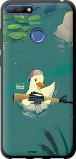 TPU чехол Уточка с автоматом для Huawei Y6 Prime 2018 - 6356b-1441 изображение 