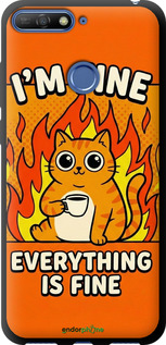 TPU чехол Funny Cat для Huawei Honor 7C - 6786b-1411 изображение 