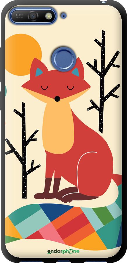 TPU чехол Rainbow fox для Huawei Honor 7C - 4010b-1411 изображение 