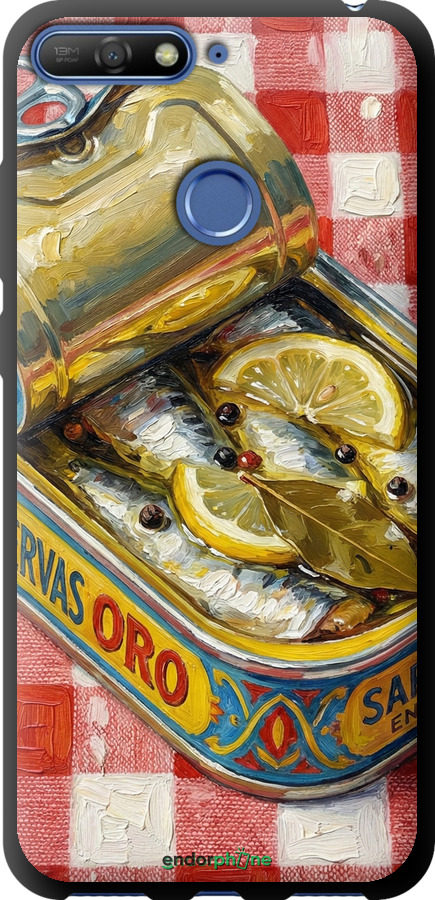 TPU чехол Vintage Sardine Tin Phone для Huawei Y6 Prime 2018 - 6772b-1441 изображение 