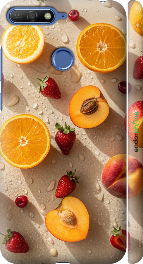 3D пластиковый матовый чехол Фрукты 3 для Huawei Y6 Prime 2018 - 6703m-1441 изображение 