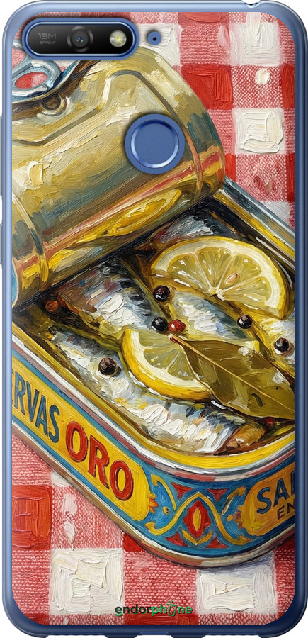 2D пластиковий чехол Vintage Sardine Tin Phone для Huawei Y6 Prime 2018 - 6772t-1441 изображение 
