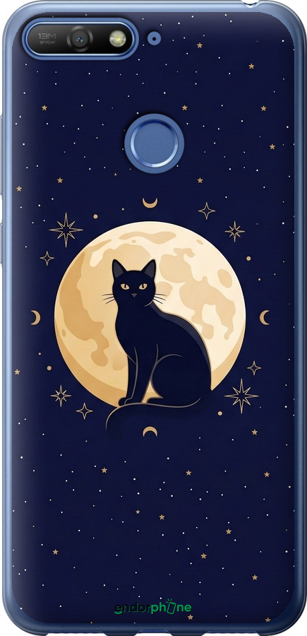 2D пластиковый чехол Cute Cat Celestial/Witchy для Huawei Honor 7A Pro - 6787t-1440 изображение 