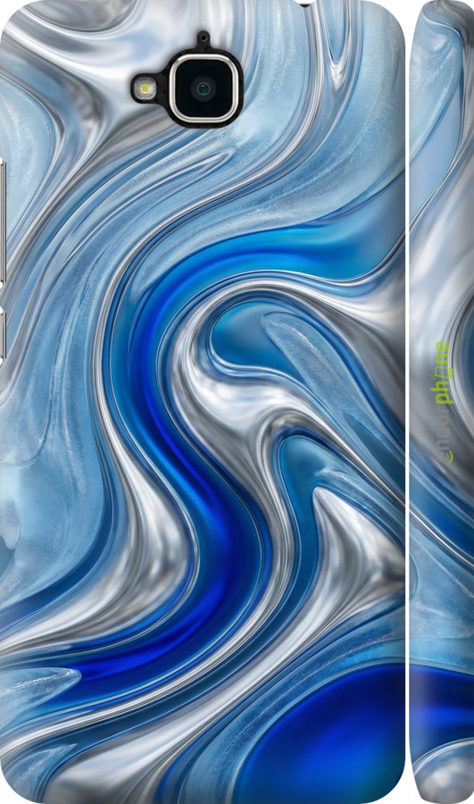3D пластиковый матовый чехол Liquid Chrome для Huawei Enjoy 5 - 6781m-475 изображение 