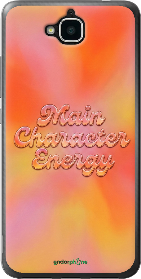 Силиконовый чехол Aura Gradient Main Character Energy Aesthetic Y2K для Huawei Y6 Pro - 6783u-355 изображение 