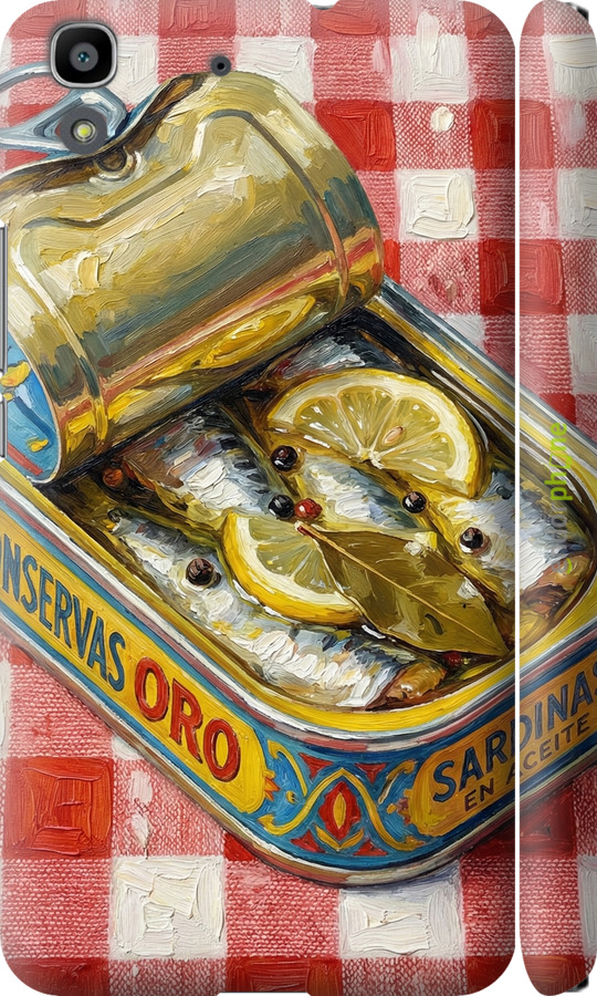 3D пластиковый матовый чехол Vintage Sardine Tin Phone для Huawei Y6 - 6772m-333 изображение 