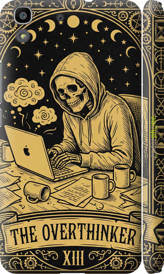 3D пластиковый матовый чехол The Overthinker для Huawei Y6 - 6774m-333 изображение 