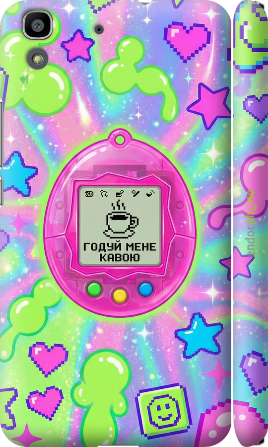 3D пластиковый матовый чехол Y2K Aesthetic Retro Pet: Годуй мене кавою для Huawei Y6 - 6784m-333 изображение 