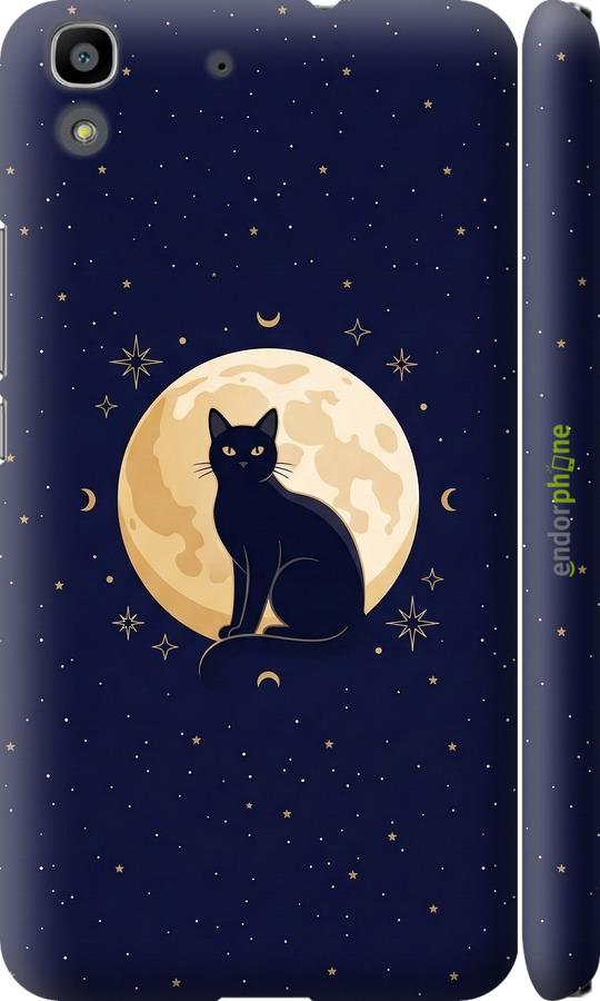 3D пластиковий матовий чехол Cute Cat Celestial/Witchy для Huawei Y6 - 6787m-333 изображение 