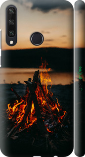 3D пластиковий матовий чехол Вогонь для Huawei Y6p - 6021m-1952 изображение 