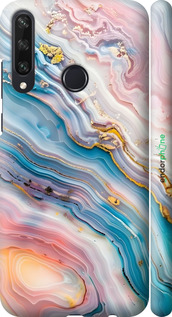 3D пластиковий матовий чехол Мрамор красивый для Huawei Y6p - 6376m-1952 изображение 