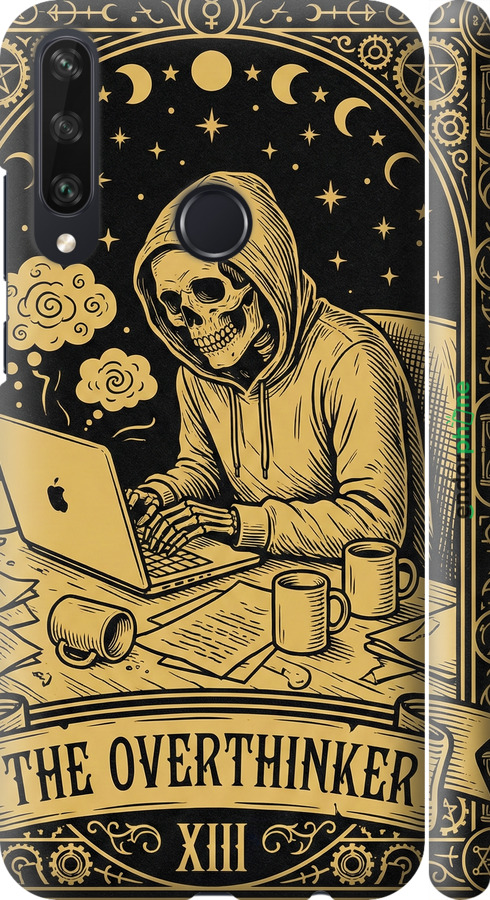 3D пластиковый матовый чехол The Overthinker для Huawei Y6p - 6774m-1952 изображение 