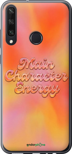Силиконовый чехол Aura Gradient Main Character Energy Aesthetic Y2K для Huawei Y6p - 6783u-1952 изображение 