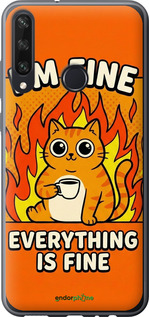 Силиконовый чехол Funny Cat для Huawei Y6p - 6786u-1952 изображение 