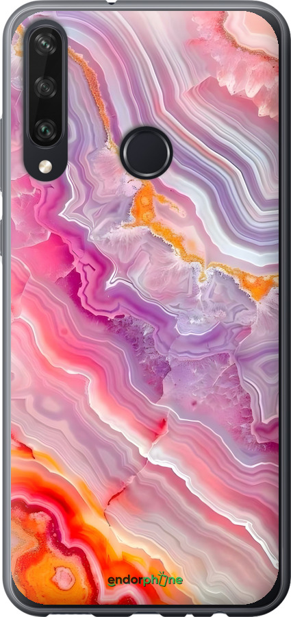 2D пластиковый чехол Мрамор 2 для Huawei Y6p - 6307t-1952 изображение 