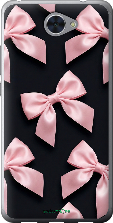 Силиконовый чехол Coquette Ribbons Dark Coquette для Huawei Y7 2017 - 6767u-1019 изображение 