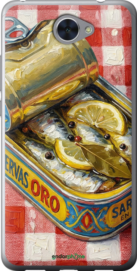 Силиконовый чехол Vintage Sardine Tin Phone для Huawei Y7 2017 - 6772u-1019 изображение 