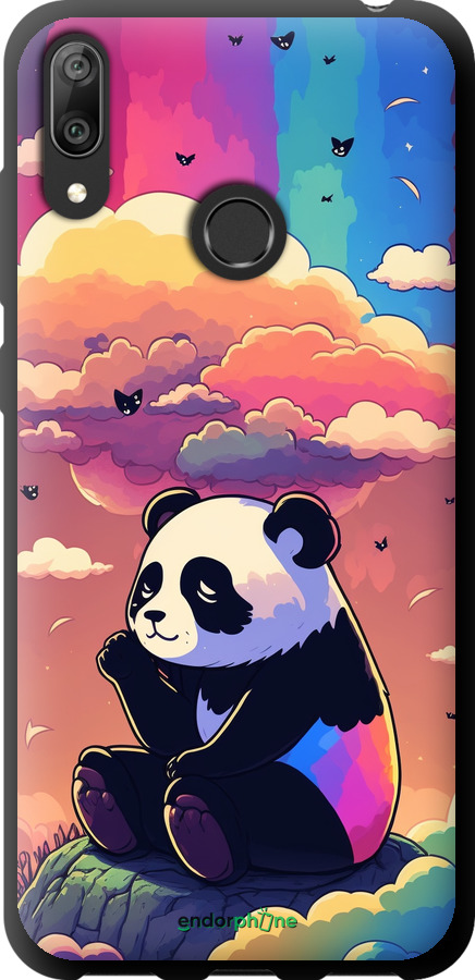 TPU чехол Панда в облаках для Huawei Y7 2019 - 5585b-1638 изображение 