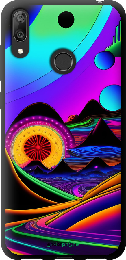 TPU чехол Абстракция v3 для Huawei Y7 2019 - 5620b-1638 изображение 
