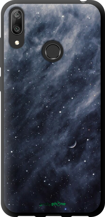 TPU чехол Голубые облака, Голубая луна для Huawei Y7 2019 - 6398b-1638 изображение 