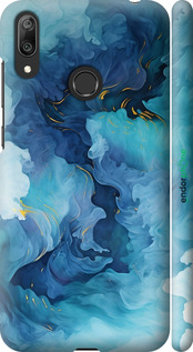 3D пластиковый матовый чехол Акварель для Huawei Y7 2019 - 6320m-1638 изображение 