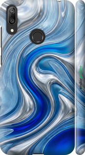 3D пластиковый матовый чехол Liquid Chrome для Huawei Y7 2019 - 6781m-1638 изображение 