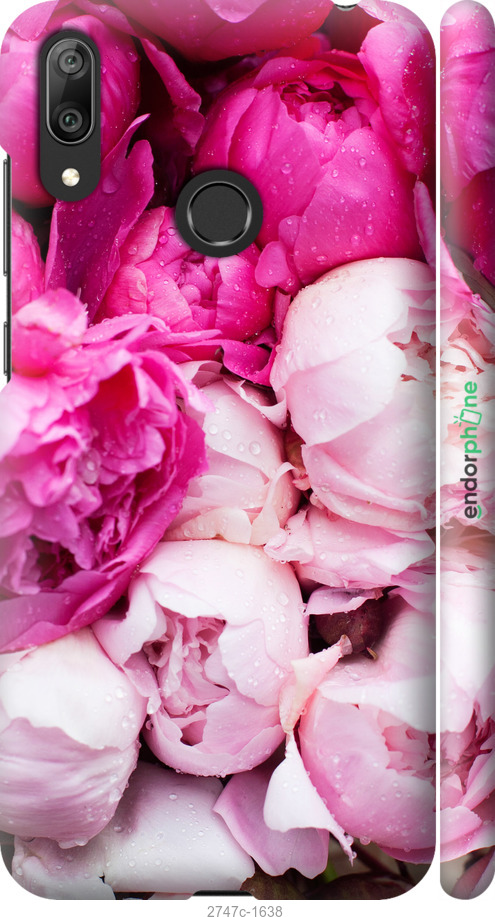 

Coque du 3D plastique mat "Pivoines roses" pour Huawei Y7 2019, Rose
