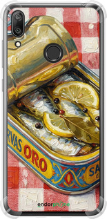 Силикон с усиленными углами чехол Vintage Sardine Tin Phone для Huawei Y7 2019 - 6772sp-1638 изображение 