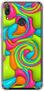 Силіконовий протиударний с посиленими кутами чехол Y2K Jelly Dream для Huawei Y7 2019 - 6780sp-1638 изображение 