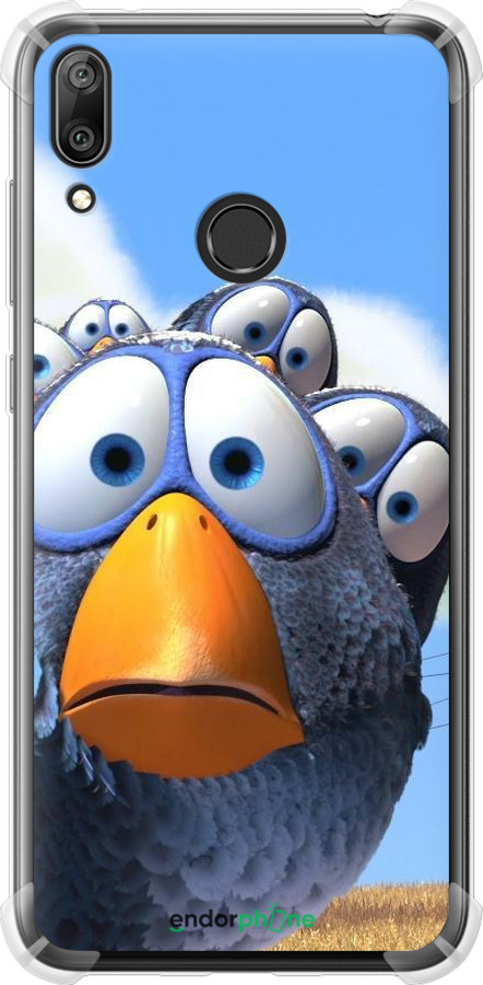 Силикон с усиленными углами чехол Angry Birds для Huawei Y7 2019 - 6008sp-1638 изображение 