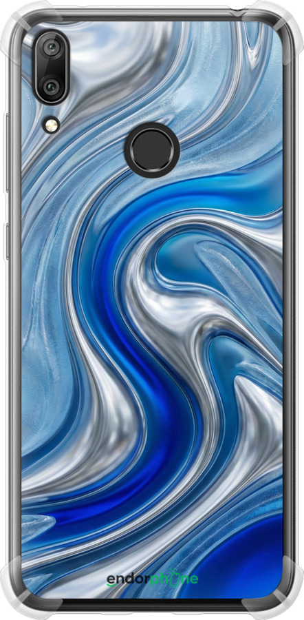 Силикон с усиленными углами чехол Liquid Chrome для Huawei Y7 2019 - 6781sp-1638 изображение 