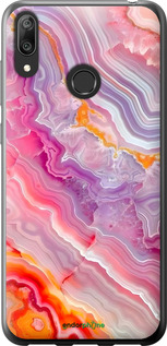 2D пластиковый чехол Мрамор 2 для Huawei Y7 2019 - 6307t-1638 изображение 