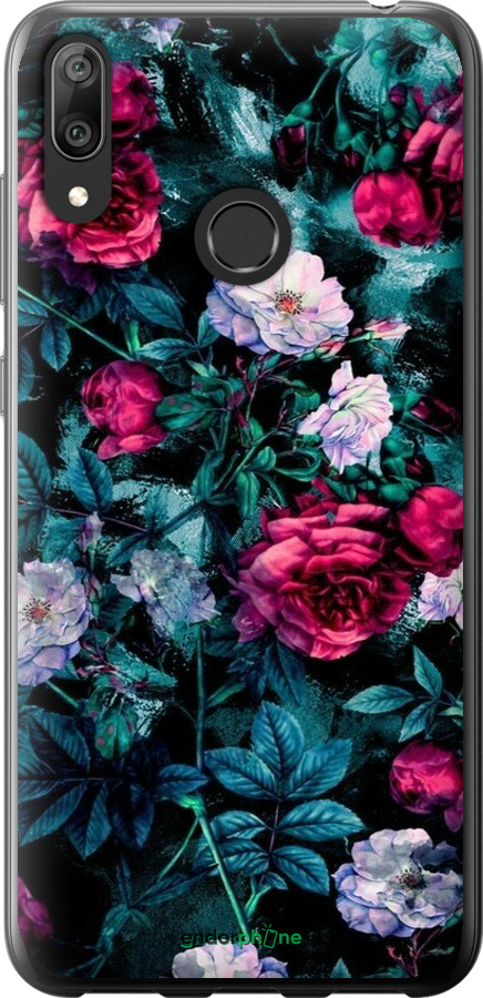 2D пластиковый чехол Сад и розы для Huawei Y7 2019 - 6483t-1638 изображение 