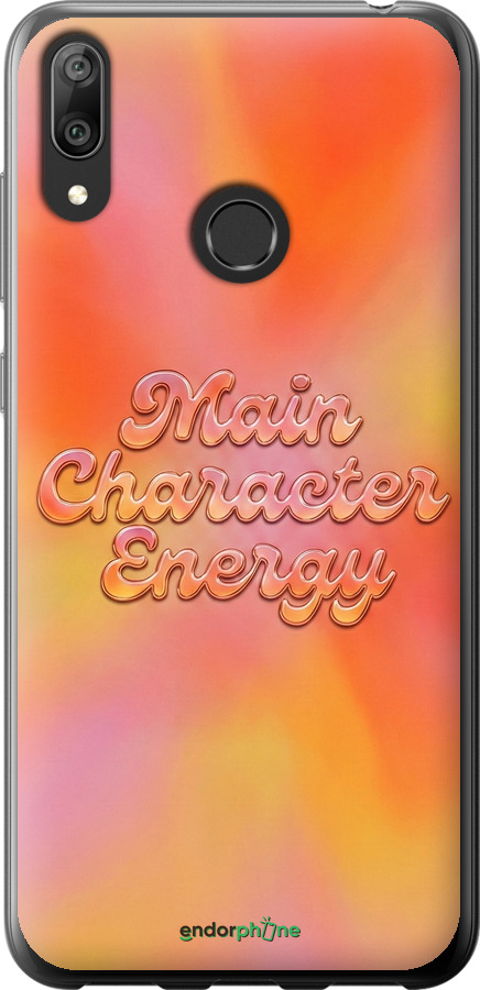 Силиконовый чехол Aura Gradient Main Character Energy Aesthetic Y2K для Huawei Y7 2019 - 6783u-1638 изображение 