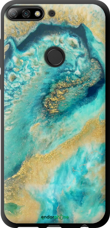 TPU чехол Green marble для Huawei Honor 7C Pro - 4365b-2070 изображение 