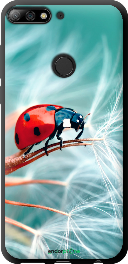 TPU чехол Божья коровка для Huawei Y7 Prime 2018 - 6049b-1509 изображение 