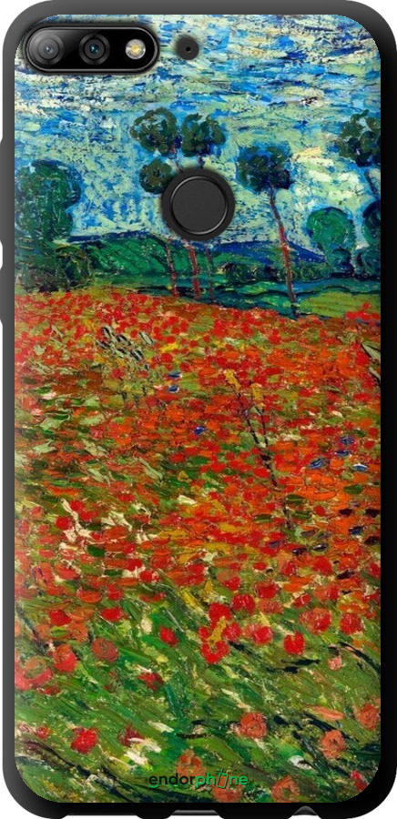TPU чехол Винсент Ван Гог-Маковое поле для Huawei Y7 Prime 2018 - 6466b-1509 изображение 
