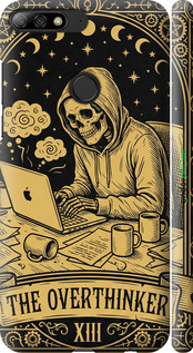 3D пластиковый матовый чехол The Overthinker для Huawei Y7 Prime 2018 - 6774m-1509 изображение 