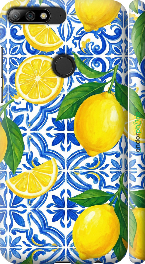 3D пластиковый матовый чехол Grocery Girl Italian Summer для Huawei Y7 Prime 2018 - 6766m-1509 изображение 