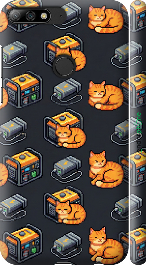 3D пластиковый матовый чехол Autonomous Zone для Huawei Y7 Prime 2018 - 6771m-1509 изображение 