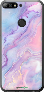 2D пластиковый чехол Нежный мрамор для Huawei Honor 7C Pro - 6310t-2070 изображение 