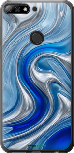 2D пластиковый чехол Liquid Chrome для Huawei Y7 Prime 2018 - 6781t-1509 изображение 