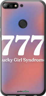 2D пластиковый чехол 'Aesthetic Aura Gradient 777 Lucky Energy' для Huawei Honor 7C Pro изображение 8