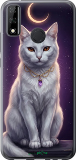 Силіконовий чехол Mystic White Cat Gothic Dark Purple Gold для Huawei P Smart 2020 - 6805u-2060 изображение 