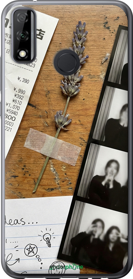 Силиконовый чехол Aesthetic Scrapbook Collage для Huawei Y8s - 6773u-2027 изображение 