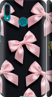 3D пластиковый матовый чехол 'Coquette Ribbons Dark Coquette' для Huawei Y9 2019 изображение 3